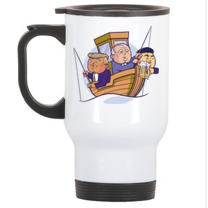 Fishing Presidents Funny Stainless Steel Travel Mug