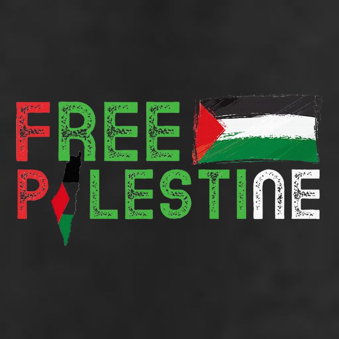 Free Palestine Flag Arabic Free Gaza Palestinian Flag 7 Panel Mesh Trucker Snapback Hat