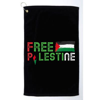 Free Palestine Flag Arabic Free Gaza Palestinian Flag Golf Towel