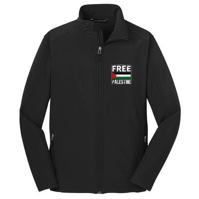 Free Palestine Flag Graphic Meaningful Gift Core Soft Shell Jacket