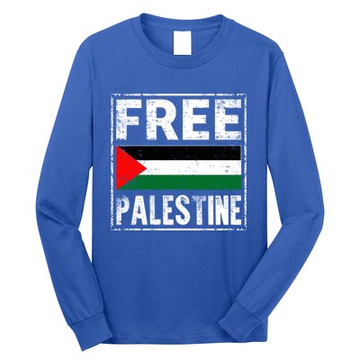 Free Palestine Flag Graphic Meaningful Gift Long Sleeve Shirt