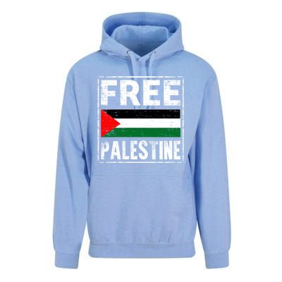 Free Palestine Flag Graphic Meaningful Gift Unisex Surf Hoodie