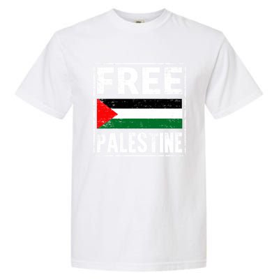 Free Palestine Flag Graphic Meaningful Gift Garment-Dyed Heavyweight T-Shirt