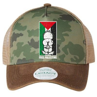Free Palestine Flag Hanthala Gaza Save Sheikh Jarrah Legacy Tie Dye Trucker Hat