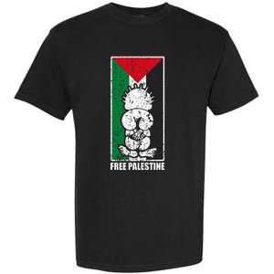 Free Palestine Flag Hanthala Gaza Save Sheikh Jarrah Garment-Dyed Heavyweight T-Shirt