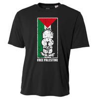 Free Palestine Flag Hanthala Gaza Save Sheikh Jarrah Cooling Performance Crew T-Shirt