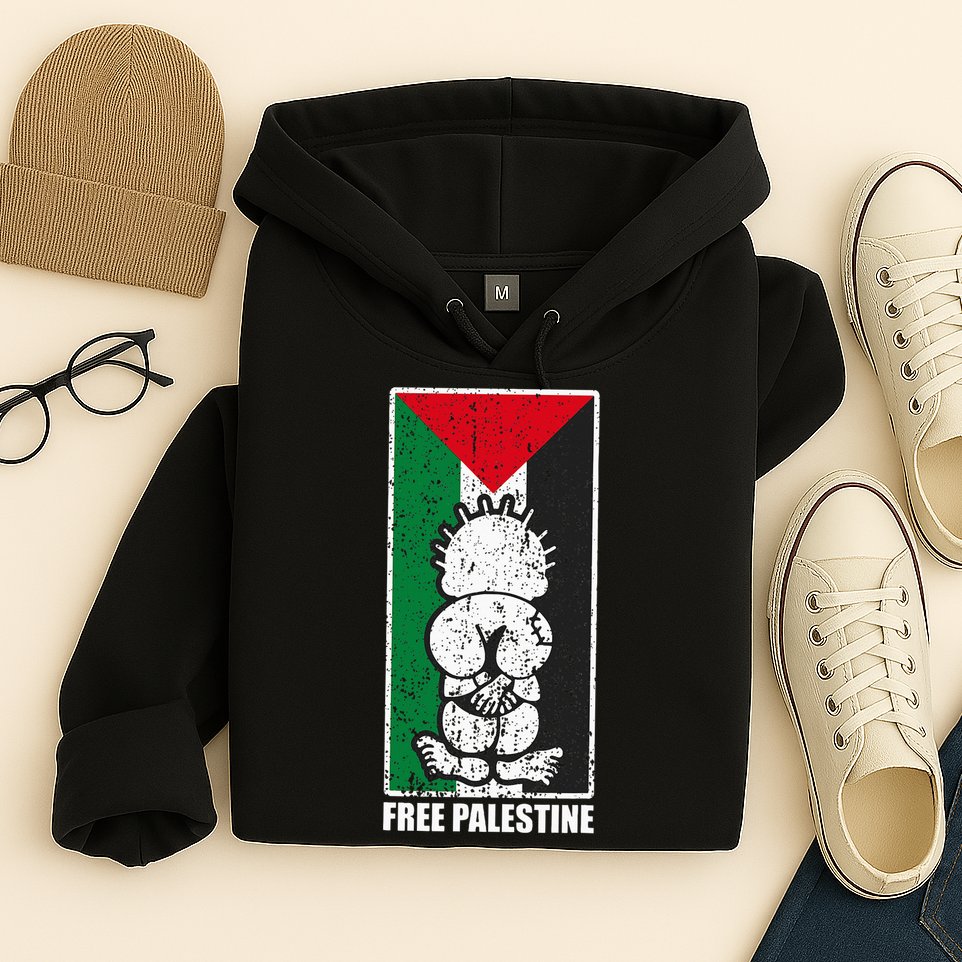 Free Palestine Flag Hanthala Gaza Save Sheikh Jarrah Hoodie