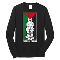 Free Palestine Flag Hanthala Gaza Save Sheikh Jarrah Long Sleeve Shirt
