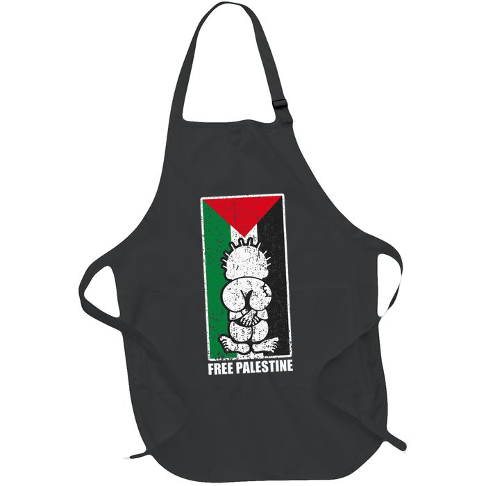Free Palestine Flag Hanthala Gaza Save Sheikh Jarrah Apron
