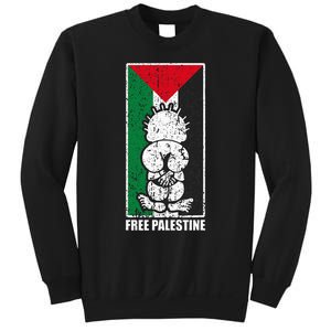 Free Palestine Flag Hanthala Gaza Save Sheikh Jarrah Sweatshirt