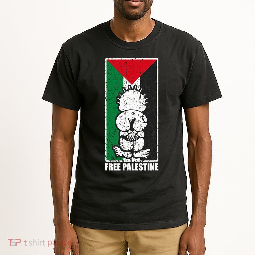 Free Palestine Flag Hanthala Gaza Save Sheikh Jarrah Tall T-Shirt