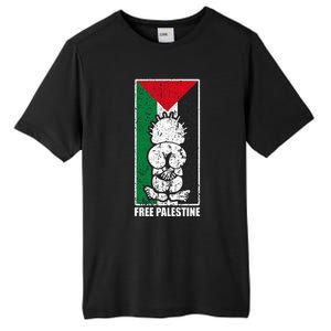 Free Palestine Flag Hanthala Gaza Save Sheikh Jarrah Tall Fusion ChromaSoft Performance T-Shirt