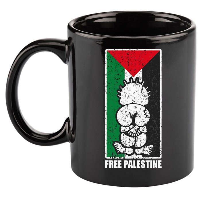 Free Palestine Flag Hanthala Gaza Save Sheikh Jarrah 11oz C Handle Ceramic Mug