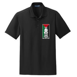 Free Palestine Flag Hanthala Gaza Save Sheikh Jarrah Dry Zone Grid Polo