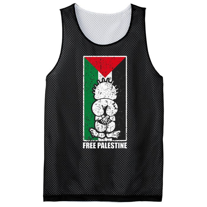 Free Palestine Flag Hanthala Gaza Save Sheikh Jarrah Mesh Reversible Basketball Jersey Tank