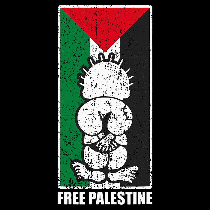 Free Palestine Flag Hanthala Gaza Save Sheikh Jarrah Cooling Performance Long Sleeve Crew