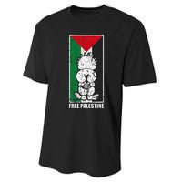 Free Palestine Flag Hanthala Gaza Save Sheikh Jarrah Performance Sprint T-Shirt