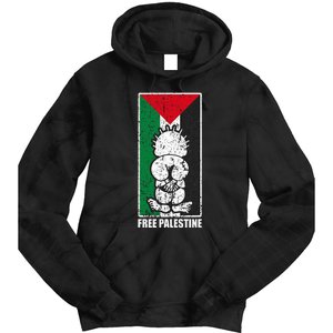 Free Palestine Flag Hanthala Gaza Save Sheikh Jarrah Tie Dye Hoodie