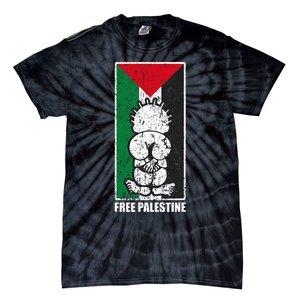 Free Palestine Flag Hanthala Gaza Save Sheikh Jarrah Tie-Dye T-Shirt