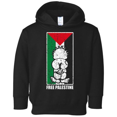 Free Palestine Flag Hanthala Gaza Save Sheikh Jarrah Toddler Hoodie