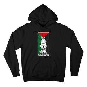 Free Palestine Flag Hanthala Gaza Save Sheikh Jarrah Tall Hoodie