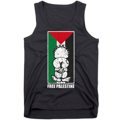 Free Palestine Flag Hanthala Gaza Save Sheikh Jarrah Tank Top
