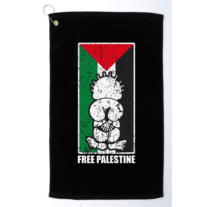 Free Palestine Flag Hanthala Gaza Save Sheikh Jarrah Golf Towel