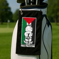 Free Palestine Flag Hanthala Gaza Save Sheikh Jarrah Golf Towel