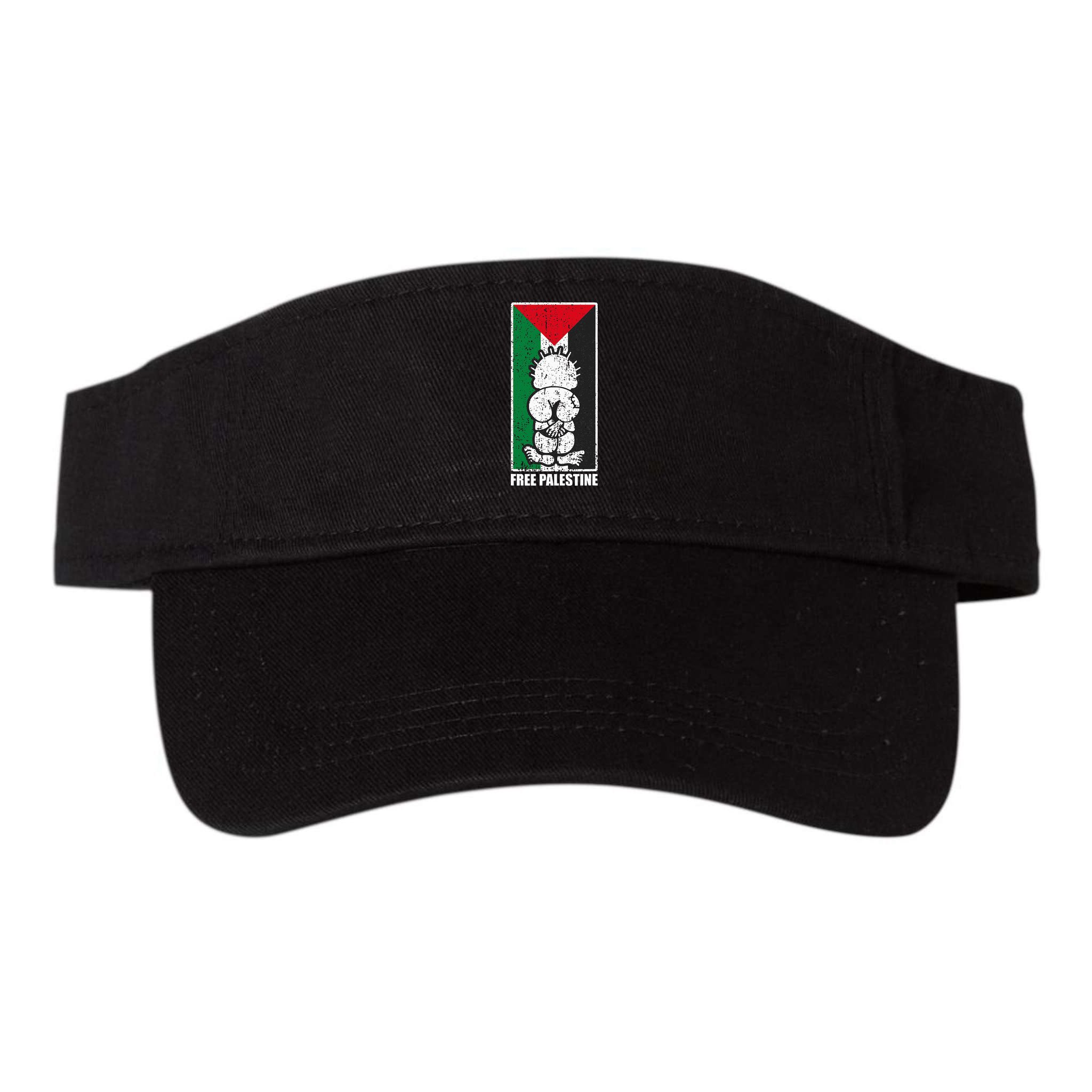 Free Palestine Flag Hanthala Gaza Save Sheikh Jarrah Visor