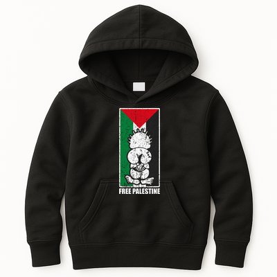 Free Palestine Flag Hanthala Gaza Save Sheikh Jarrah Kids Hoodie