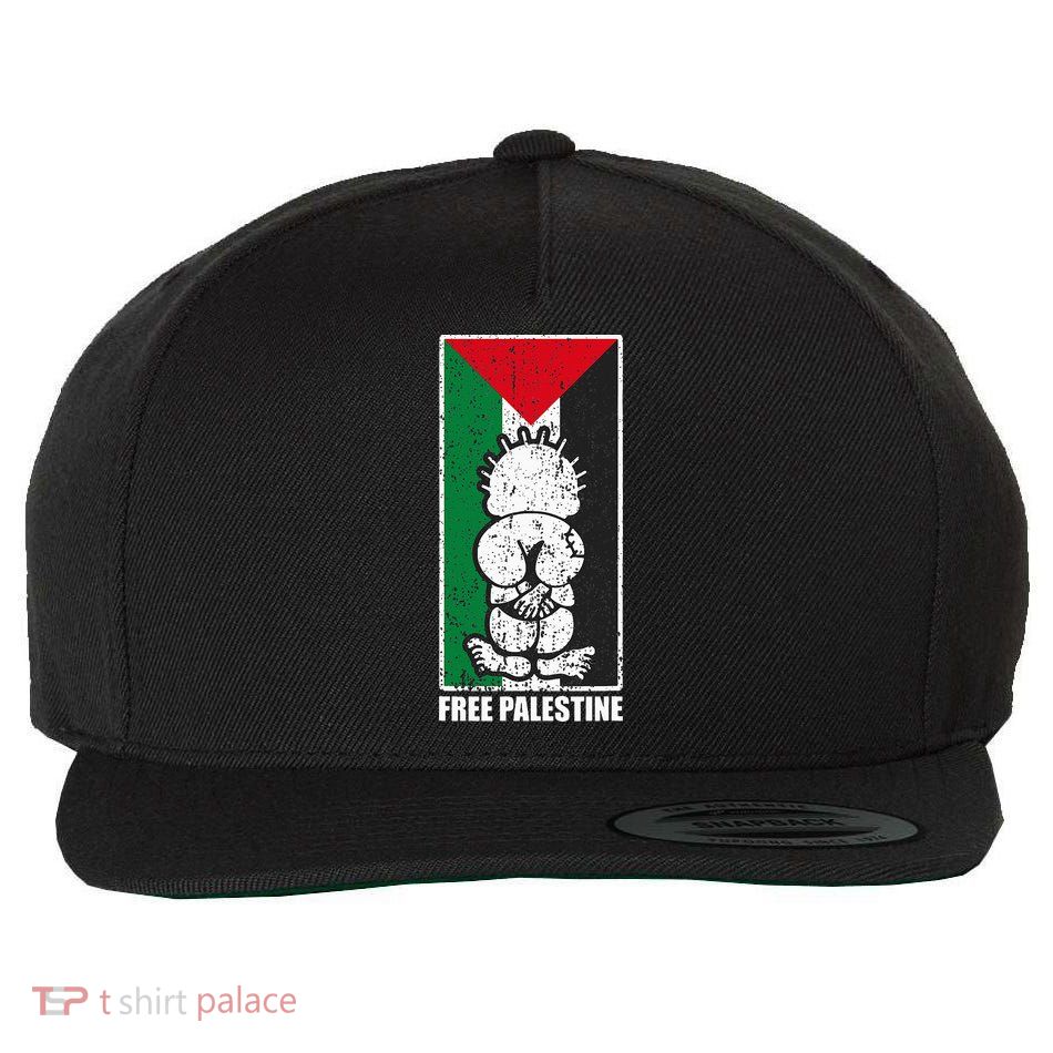 Free Palestine Flag Hanthala Gaza Save Sheikh Jarrah Wool Snapback Cap