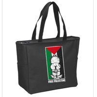 Free Palestine Flag Hanthala Gaza Save Sheikh Jarrah Zip Tote Bag