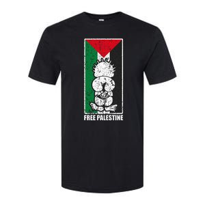 Free Palestine Flag Hanthala Gaza Save Sheikh Jarrah Softstyle CVC T-Shirt