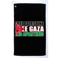 Free Palestine Free Gaza End Apartheid Palestinian Flag Golf Towel