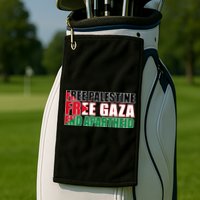 Free Palestine Free Gaza End Apartheid Palestinian Flag Golf Towel