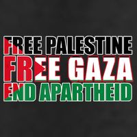 Free Palestine Free Gaza End Apartheid Palestinian Flag Golf Towel
