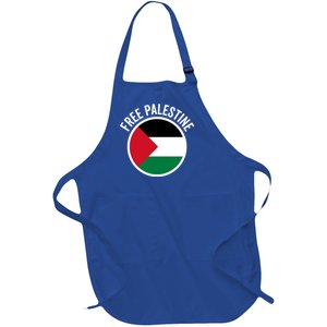 Free Palestine Free Gaza Palestine Flag Great Gift Full-Length Apron With Pockets