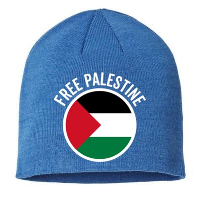 Free Palestine Free Gaza Palestine Flag Great Gift Sustainable Beanie