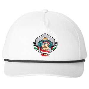 Free Palestine Flag Save Gaza Strip End The Occupation Gift Snapback Five-Panel Rope Hat