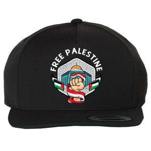 Free Palestine Flag Save Gaza Strip End The Occupation Gift Wool Snapback Cap