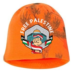 Free Palestine Flag Save Gaza Strip End The Occupation Gift Kati - Camo Knit Beanie