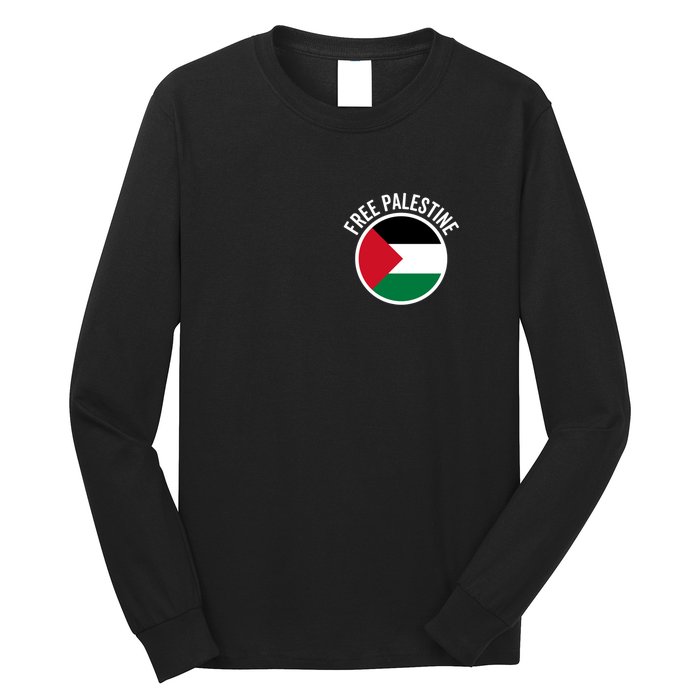 Free Palestine Free Gaza Palestine Flag Stop War Long Sleeve Shirt