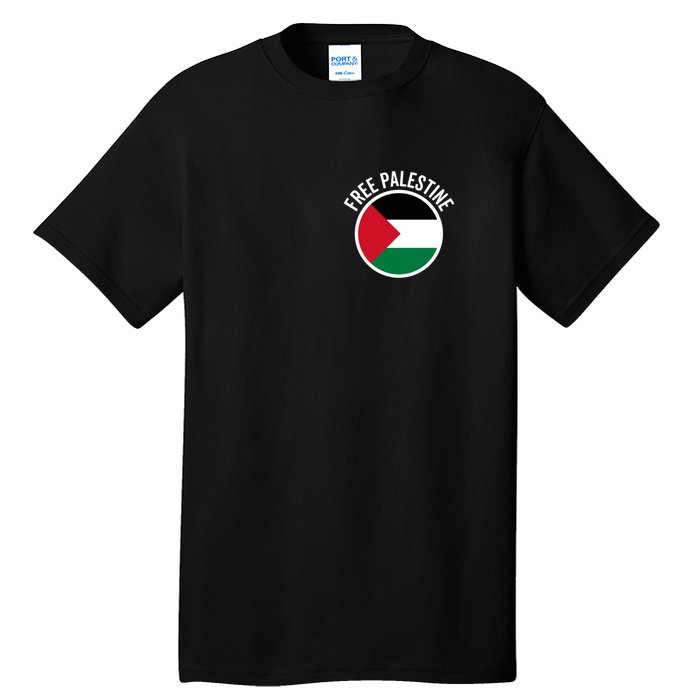 Free Palestine Free Gaza Palestine Flag Stop War Tall T-Shirt