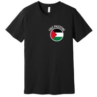 Free Palestine Free Gaza Palestine Flag Stop War Premium T-Shirt