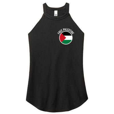 Free Palestine Free Gaza Palestine Flag Stop War Women’s Perfect Tri Rocker Tank