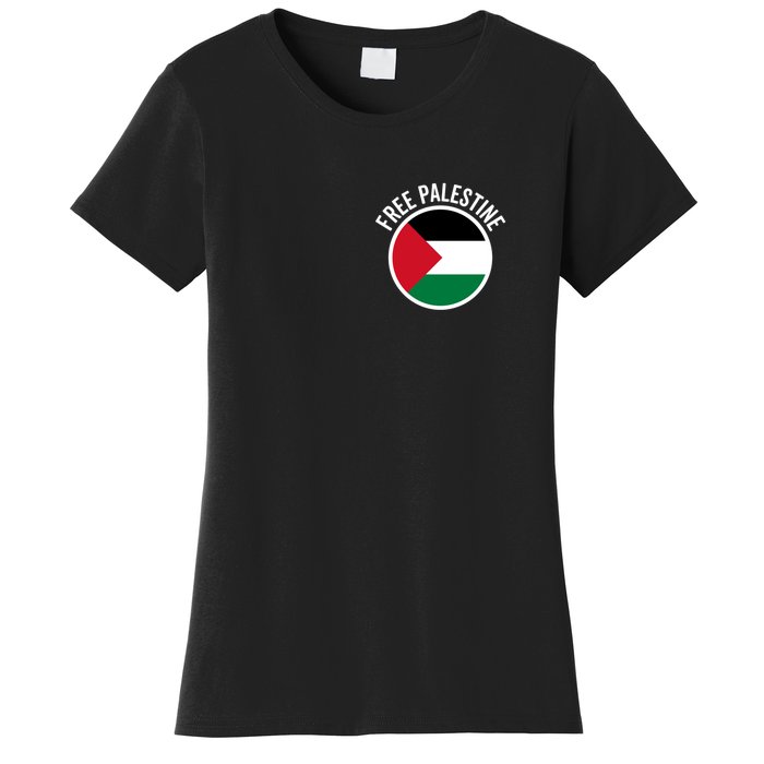 Free Palestine Free Gaza Palestine Flag Stop War Women's T-Shirt