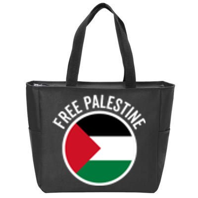 Free Palestine Free Gaza Palestine Flag Stop War Zip Tote Bag