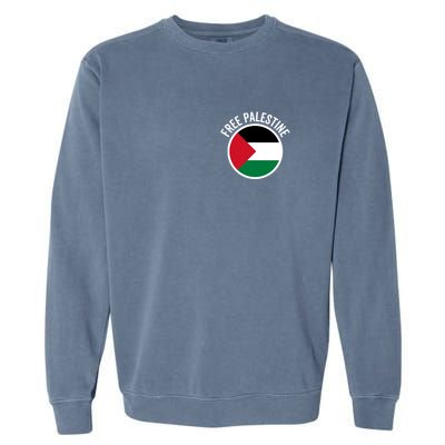 Free Palestine Free Gaza Palestine Flag Stop War Garment-Dyed Sweatshirt