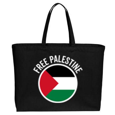 Free Palestine Free Gaza Palestine Flag Stop War Cotton Canvas Jumbo Tote