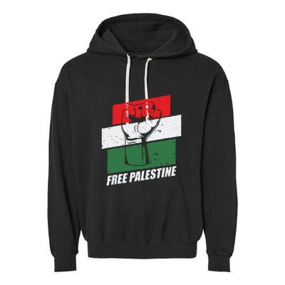 Free Palestine Garment-Dyed Fleece Hoodie